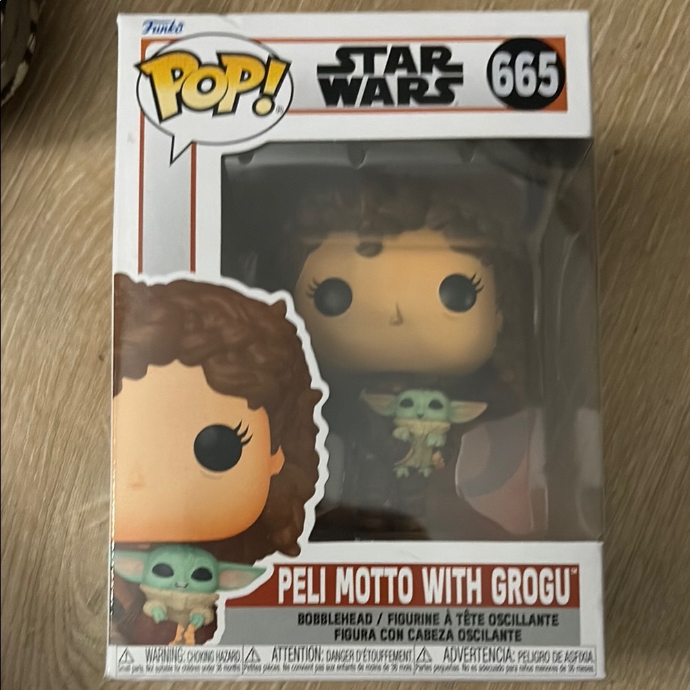Funko Pop! Star Wars Peli Motto with Grogu - Brown and Green